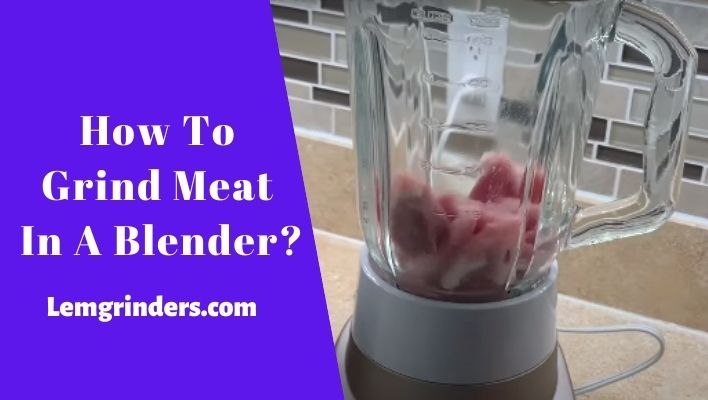 How To Grind Meat In A Blender