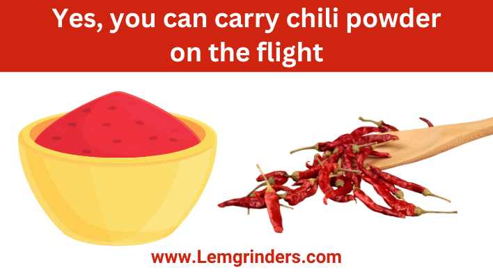 Can We Carry Chilli Powder in Flight 